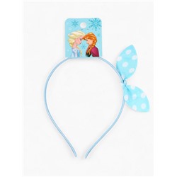 Ободок для волос «Бантик» голубой, Холодное сердце