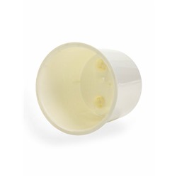 Кашпо для цветов Desert, 2.3 л, d=15.7 см, h=15.2 см, пластиковое, со вставкой, белое