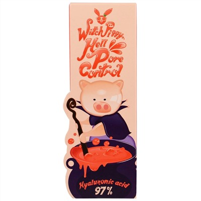 Elizavecca, Witch Piggy Hell Pore Control, средство для очищения пор с 97%-ной гиалуроновой кислотой, 50 мл