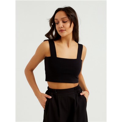 Топ женский MINAKU: Basic line, чёрный, размер 42