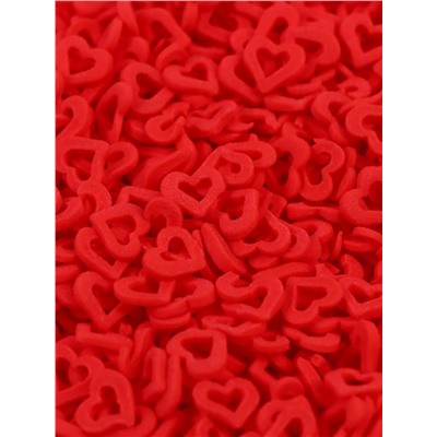 Кондитерская посыпка «Сердце» красная, 50 г