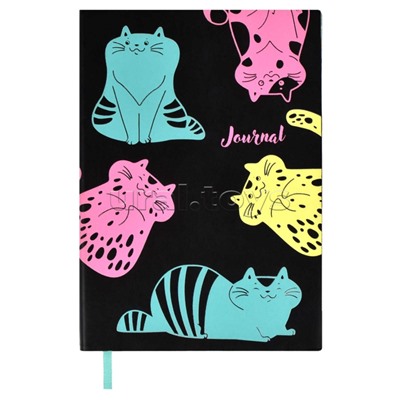 Ежедневник недатированный 96л. А5 "Виннер черный" кожзам, 146х211 мм,  мягкий переплет