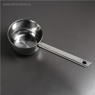 УЦЕНКА Ковш из нержавеющей стали, 1.1 л, 39×14.5×8 см, металлическая ручка