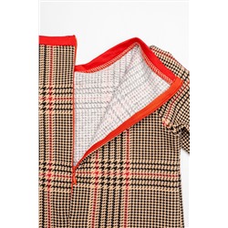 Платье Кэтрин красный\кофе НАТАЛИ, 874521