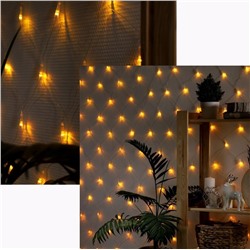 Светодиодная сеть (220в,3х2м, желтая,320 ламп)