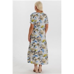 Платье штапель  6146/02/Зеленый