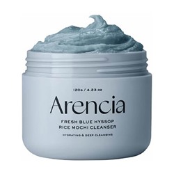 Arencia Очищающее средство с глиной и экстрактом иссопа Fresh Blue Hyssop Rice Mochi Cleanser