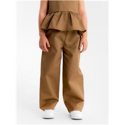 Брюки для девочки, MINAKU, бежевые, рост 98 см