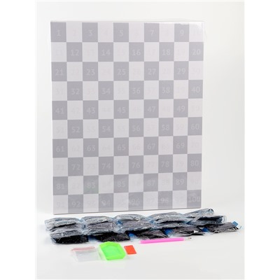 Алмазная мозаика по фото с полным заполнением «Gray», на холсте с подрамником, 40×50 см