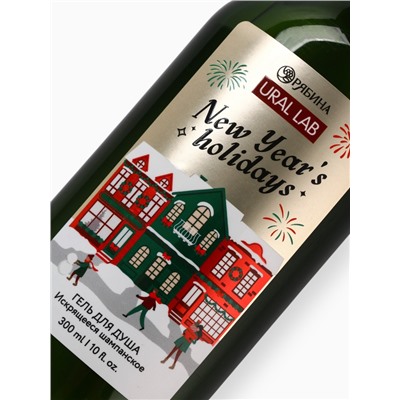 Гель для душа, 300 мл, New Year holidays, аромат: искрящееся шампанское, Ural Lab Winter Melody