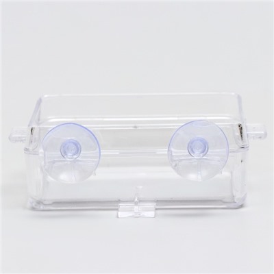 Кормушка NomoyPet для террариума на присосках, 10×4×7.5 см