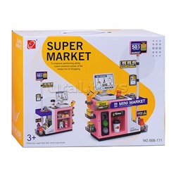 Игровой набор супермаркет "Дорожный магазин" (46 предметов) в коробке