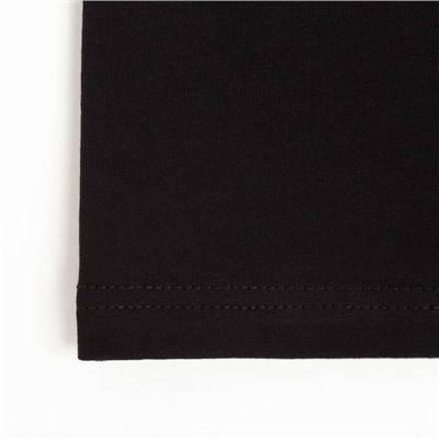 Футболка женская однотонная MINAKU: Basic line, чёрная, размер 42