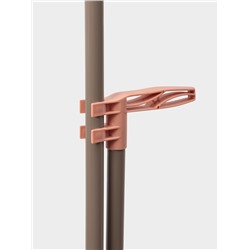 Щётка для пола: совок 24×25×81 см, щётка 24 см, персиковая