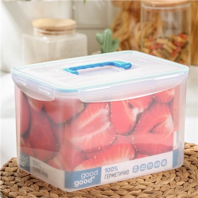 Контейнер пищевой Good & Good, 4.5 л, с герметичной крышкой