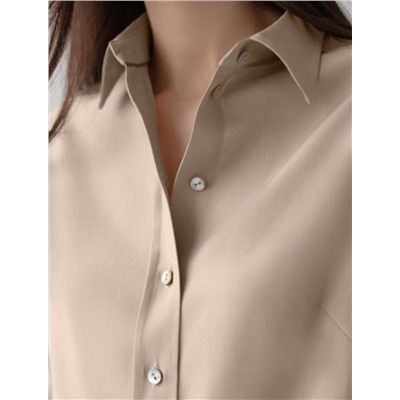 Блузка с широкими рукавами 3/4 из плотного лиоцелла