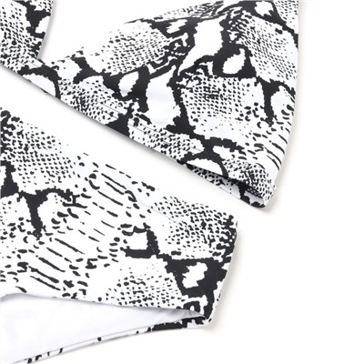 Купальник раздельный женский MINAKU, со змеиным принтом, размер 42