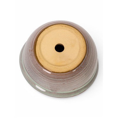 Декоративный горшок для цветов «Сатурн», 6×6×6 см, керамический, серый, Greengo