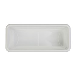 Ящик балконный для цветов, 6 л, 40×17×13.5 см, пластиковый, белый