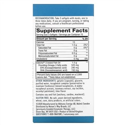 Enzymatic Therapy, Eskimo-3, натуральный стабильный рыбий жир, 225 капсул