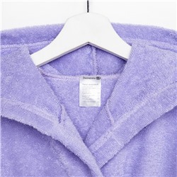 Халат махровый детский «Экономь и Я», размер 28, сиреневый