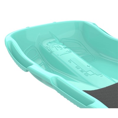 Санки с мягкой сидушкой «Комета», бирюзовые 74×43 см