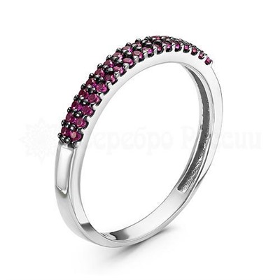 Серьги из серебра с фианитами родированные 925 пробы с-7192р215