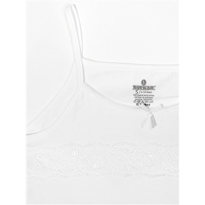 4212-01 Майка для девочки белая (BAYKAR)