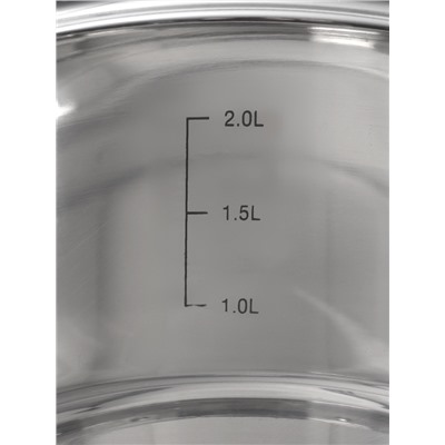 Кастрюля Катунь «ЭЛИС ГОЛД», 2.5 л, 18×11.5 см, стеклянная крышка, нержавеющая сталь, ручки золотистые