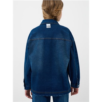 Куртка текстильная джинсовая для девочек