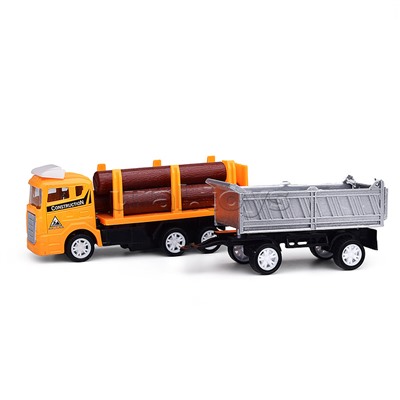 Машина "Лесовоз" металл, в коробке