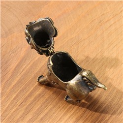 Курильница для благовоний, подставка для конусов TAKE IT EASY «Лев», 5.5×5 см, под бронзу