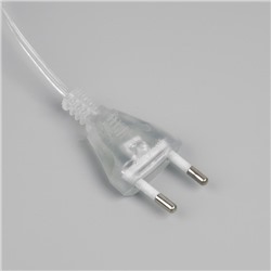 Светодиодная фигура «Серебристые конусы» 30, 45, 60 см, текстиль, металл, 220 В, свечение тёплое белое