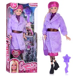 Кукла София 29 см. (руки и ноги сгиб, зимняя одежда, акс,) в коробке