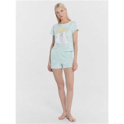 КОМПЛЕКТ ЖЕНСКИЙ (ДЖЕМПЕР, ШОРТЫ) 592290