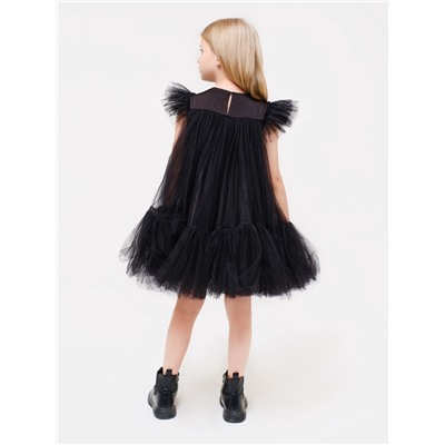 Платье нарядное для девочки KAFTAN, с пышной юбкой, рост 86-92, чёрное