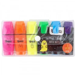 Набор текстовыделителей 6 шт 1-5мм "МИЛАЯ УТОЧКА" мини ассорти ММП-МУ SchoolФормат