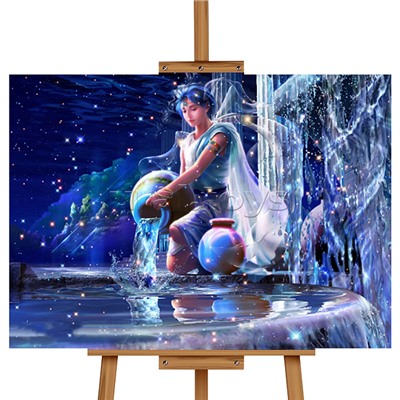 Мозаика алмазная "Водолей" 40*50см.