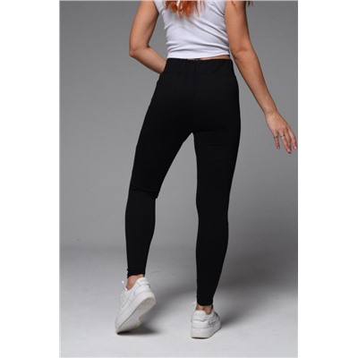 7456 леггинсы женские (Черный)