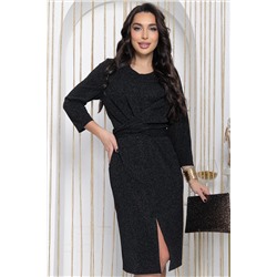 Платье Время желаний (черный с люрексом) П12147
