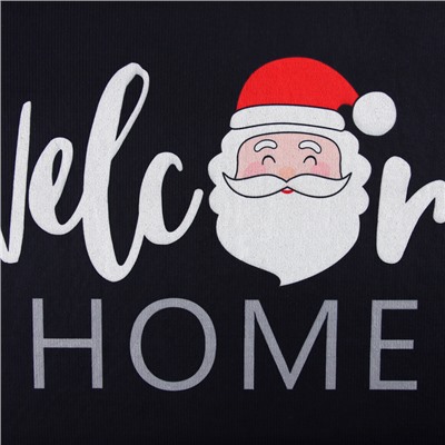 Коврик придверный новогодний Welcome home, 40×60 см