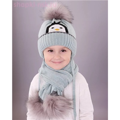 03-60-D Комплект детский (шапка+шарф) (48-50)