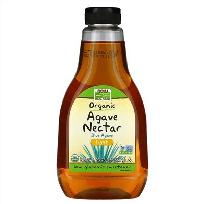 Now Foods, Real Food, Organic Agave Nectar, Light, 23.28 oz (660 g)