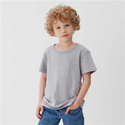 Футболка детская KAFTAN: Basic line, размер 30 (98-104 см), серая