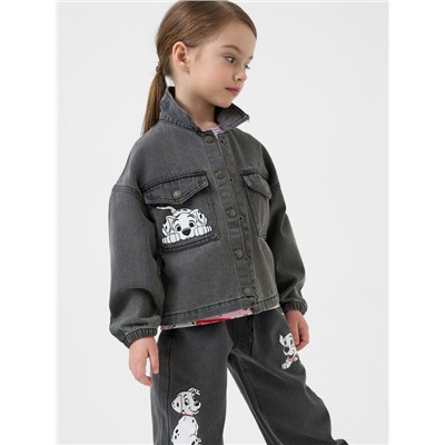 Куртка текстильная джинсовая для девочек