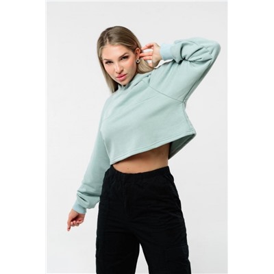 Свитшот 2 оверсайз короткий (Ментол)