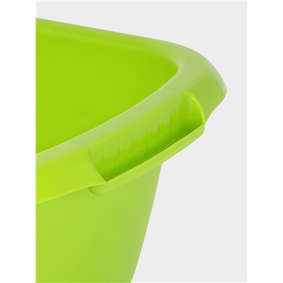 Таз хозяйственный овальный «Водолей», 17 л, пластик, салатовый