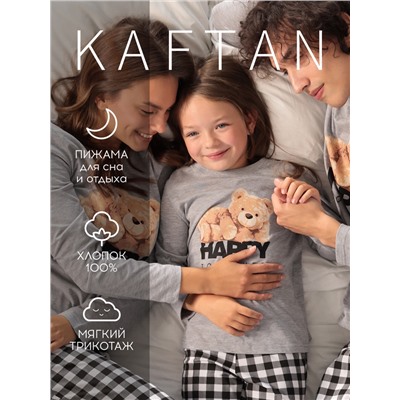 Пижама новогодняя детская KAFTAN Happy together размер 30 (98-104 см)