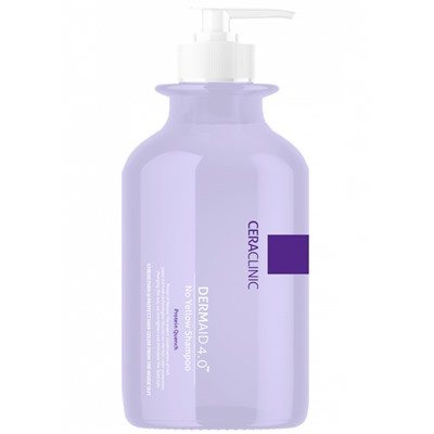 EVAS Ceraclinic Шампунь для волос ПРОТИВ ЖЕЛТИЗНЫ DERMAID 4.0 No Yellow Shampoo Protein Quench 500 мл
