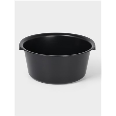 Таз круглый хозяйственный «Эконом», 12 л, d=38 см, h=16 см, пластик, МИКС